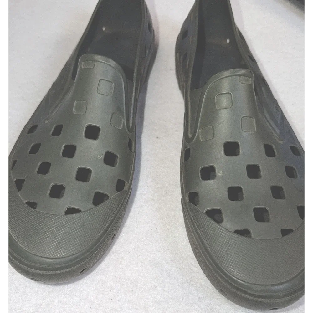 Vans Slip On Shoes Men's US 13‎ Olive Green Rubber Clogs
